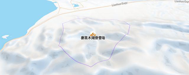 Piste map of the resort 赛里木湖滑雪场