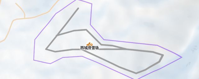 Piste map of the resort 西域滑雪场