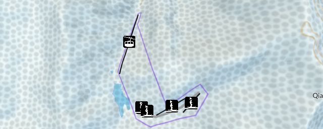 Piste map of the resort 大明山滑雪场