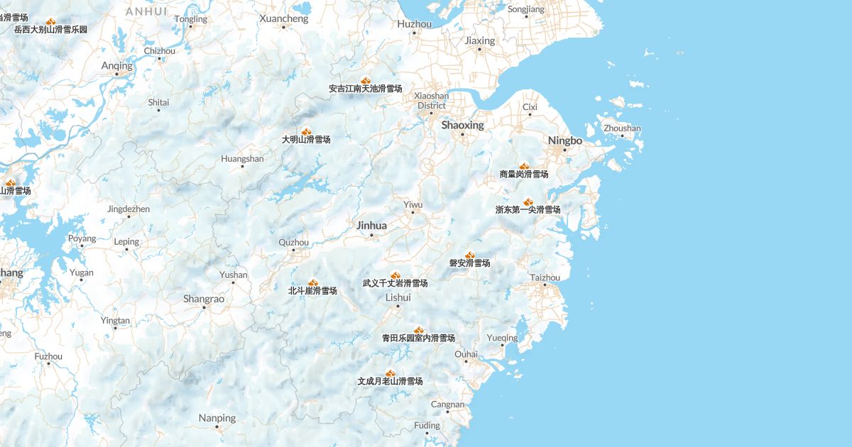 Map of Zhejiang