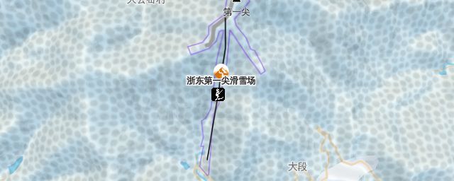 Piste map of the resort 浙东第一尖滑雪场