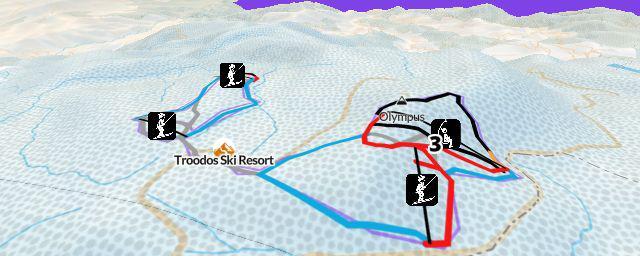 Piste map of the resort Troodos Ski Resort