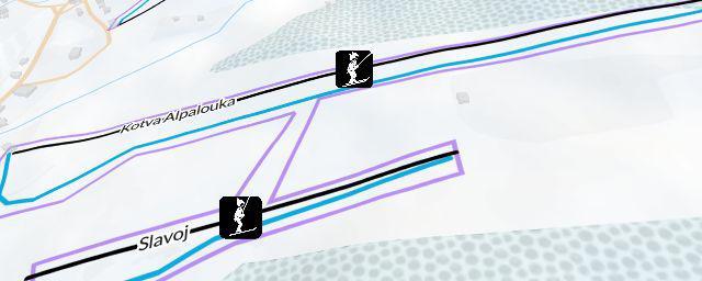 Piste map of the resort Alpalouka