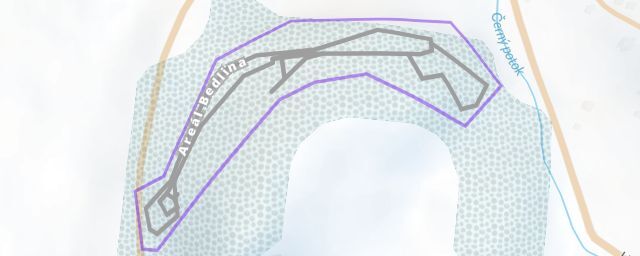 Piste map of the resort Areál Bedlina