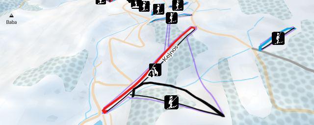 Piste map of the resort Benecko - Kejnos a Liška