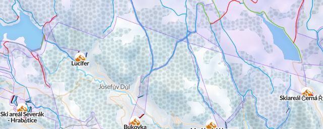 Piste map of the resort Bukovka