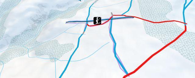 Piste map of the resort Friesovy boudy