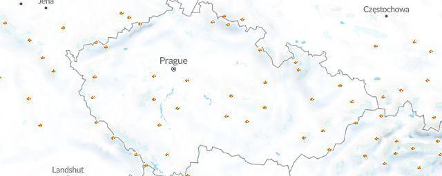 Piste map of the region Czechia