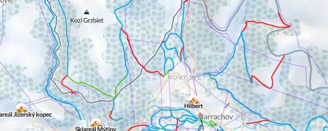 Piste map of the resort Hilbert