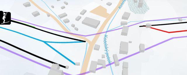 Piste map of the resort Ski areál Dolní Dvůr