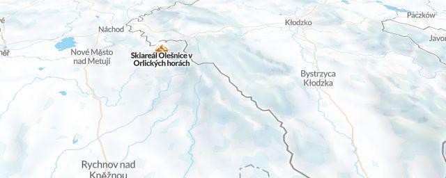 Piste map of the resort Skicentrum Deštné