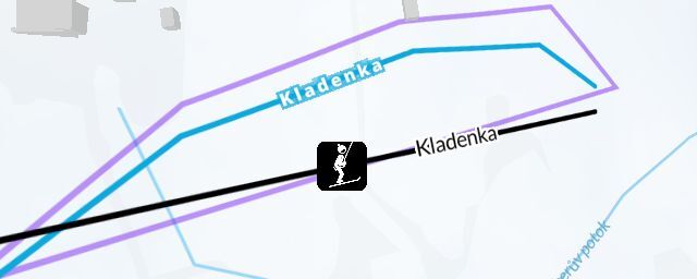 Piste map of the resort vlek Kladenka