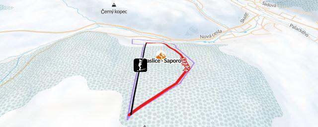 Piste map of the resort Kraslice - Saporo