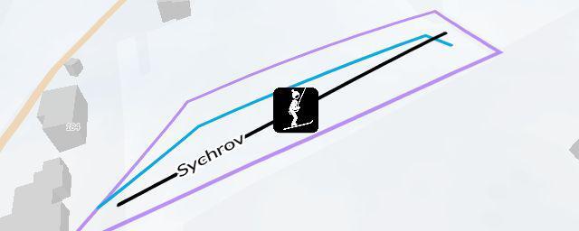 Piste map of the resort Benecko - Na Sychrově