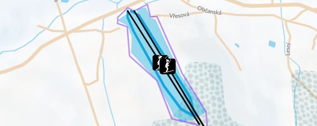 Piste map of the resort Lyžařský vlek Filip
