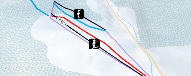 Piste map of the resort Luisino údolí