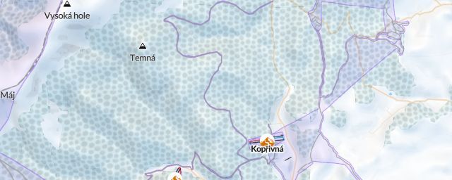 Piste map of the resort Malá Morávka - Kopřivná
