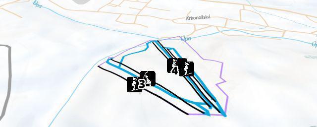 Piste map of the resort Mladé Buky