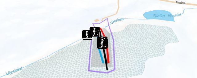 Piste map of the resort Ski aerál Skalka