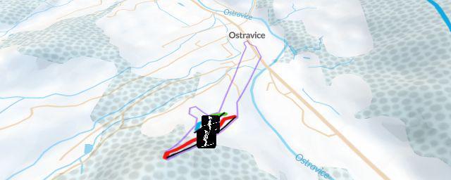 Piste map of the resort Ski areál Na Čele