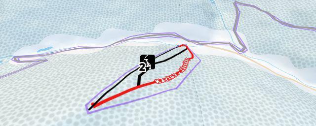 Piste map of the resort Skiarena Karlov - Olomoučák
