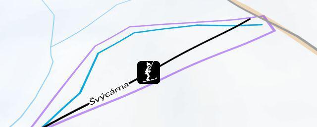 Piste map of the resort Švýcárna