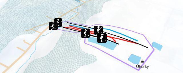 Piste map of the resort Vaňkův kopec