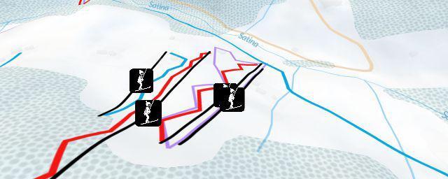 Piste map of the resort P.O.M.A. Malenovice