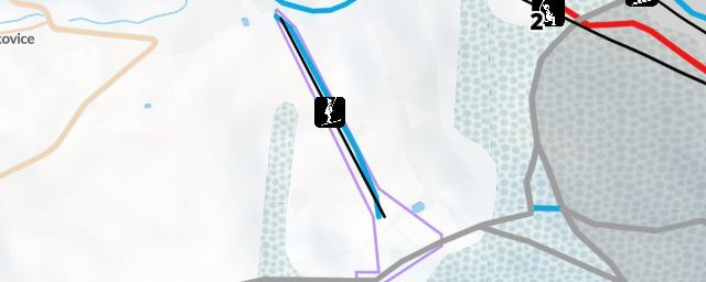 Piste map of the resort Čenkovice - Nad parkovištěm