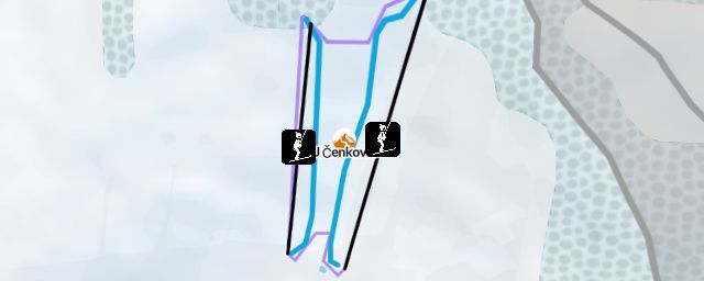 Piste map of the resort TJ Čenkovice