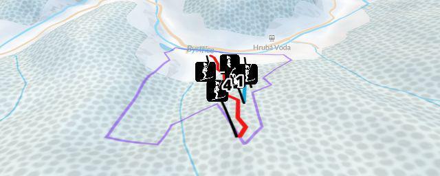 Piste map of the resort Park sportu Hrubá Voda
