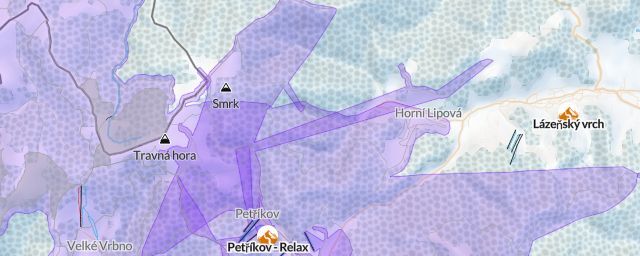 Piste map of the resort Petříkov - Relax