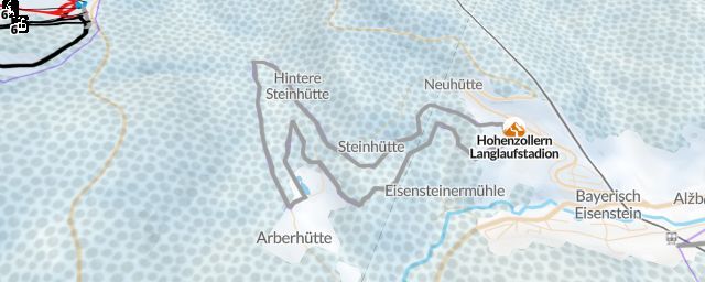Piste map of the resort Hohenzollern Langlaufstadion