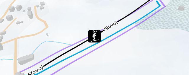 Piste map of the resort Slavoj