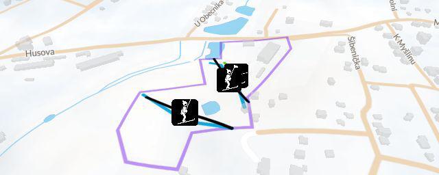 Piste map of the resort Šibeniční vrch