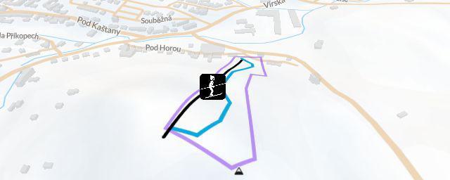 Piste map of the resort Sjezdovka z Hory