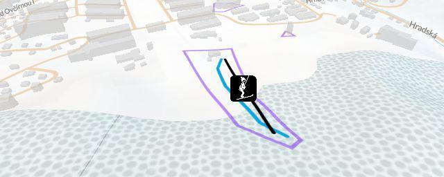 Piste map of the resort sjezdovka