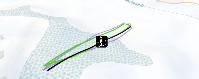 Piste map of the resort Ski areál Chmelná