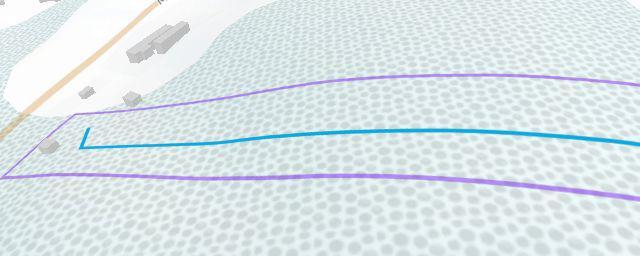 Piste map of the resort ski areál Padák
