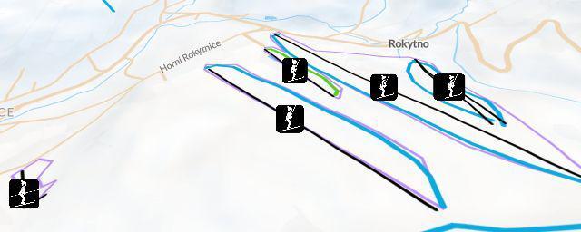 Piste map of the resort Ski areál Sachrovka