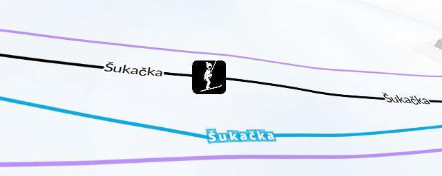 Piste map of the resort Ski areál Šukačka