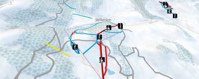 Piste map of the resort Ski Králičák