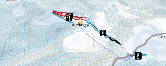 Piste map of the resort Ski Park Grůň