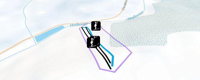 Piste map of the resort Ski park Osvětimany