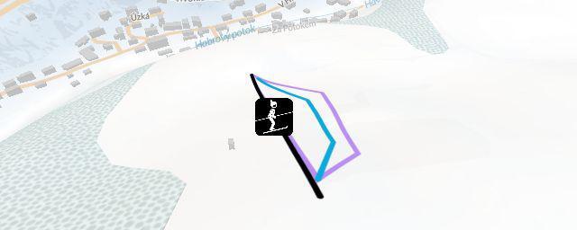 Piste map of the resort Skiareál Nižbor