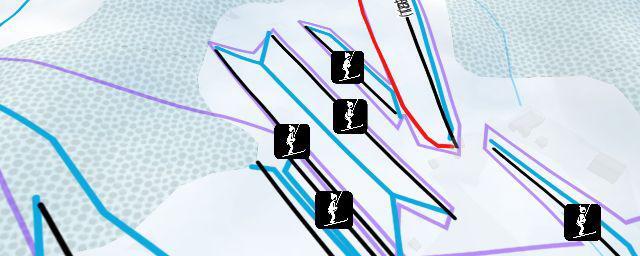 Piste map of the resort Skiareál Pařez