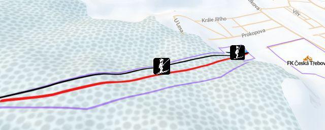Piste map of the resort Skiareál Peklák