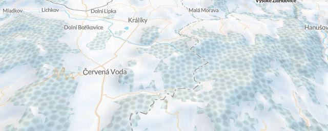 Piste map of the resort Skiareál Šanov