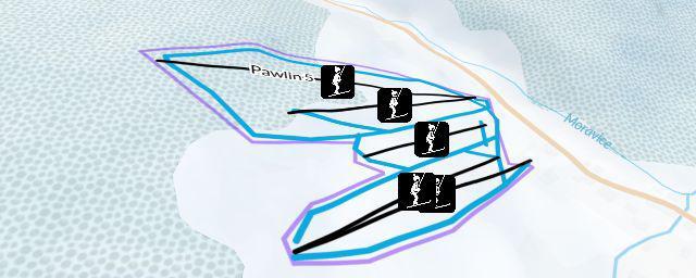 Piste map of the resort Skicentrum Pawlin