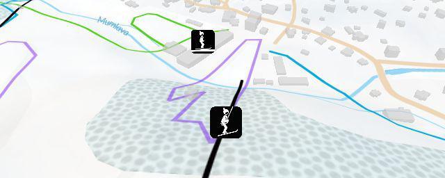 Piste map of the resort Skokanské můstky 90, 70, 40